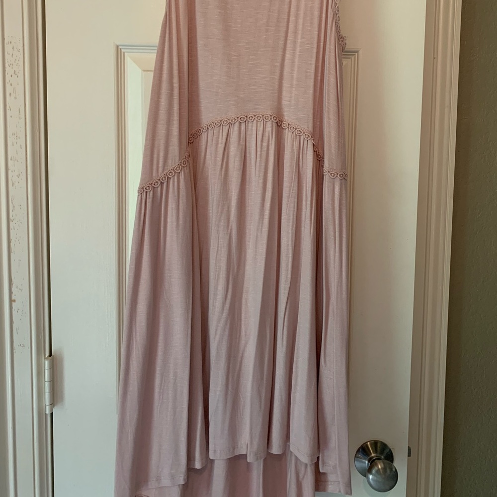 Pink sleeveless dress